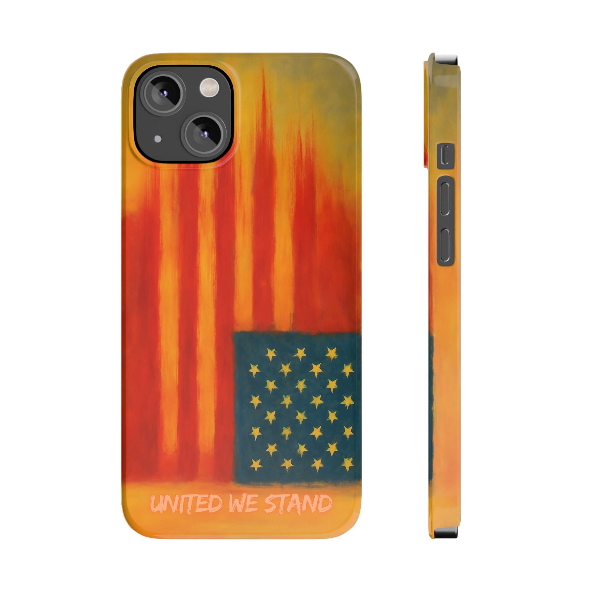 "United We Stand" Design American First Slim Phone Case Vintage Design