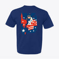 100% American Made Urban Patriot Brushstroke Tee - Union Sewn Eagle Flag Shirt - Unisex - My Maga Swag