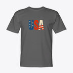 100% American Made Urban Patriot Brushstroke Tee - Union Sewn Eagle Flag Shirt - Unisex - My Maga Swag