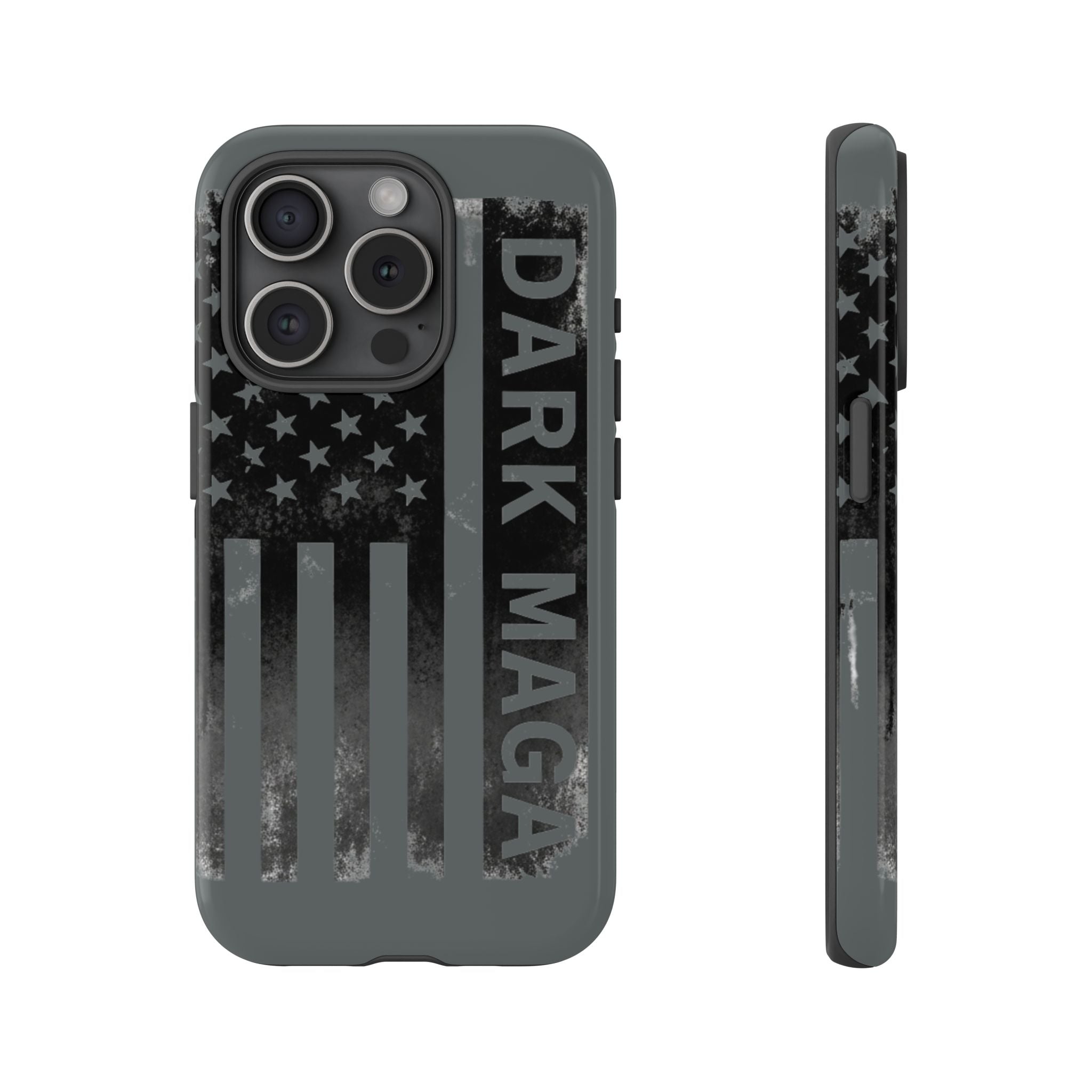 DARK MAGA Trump Phone Case | Patriotic America First Distressed Flag