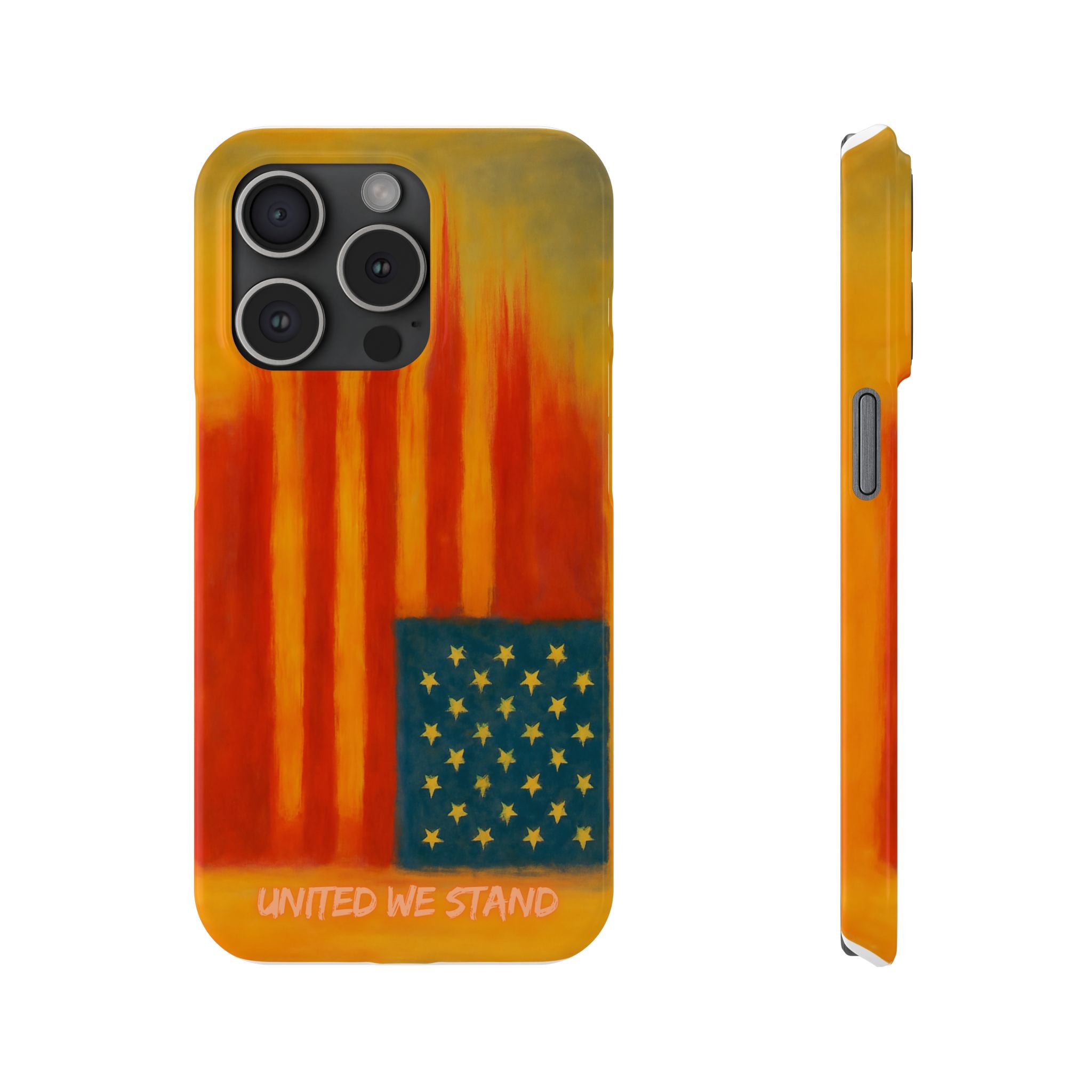"United We Stand" Design American First Slim Phone Case Vintage Design