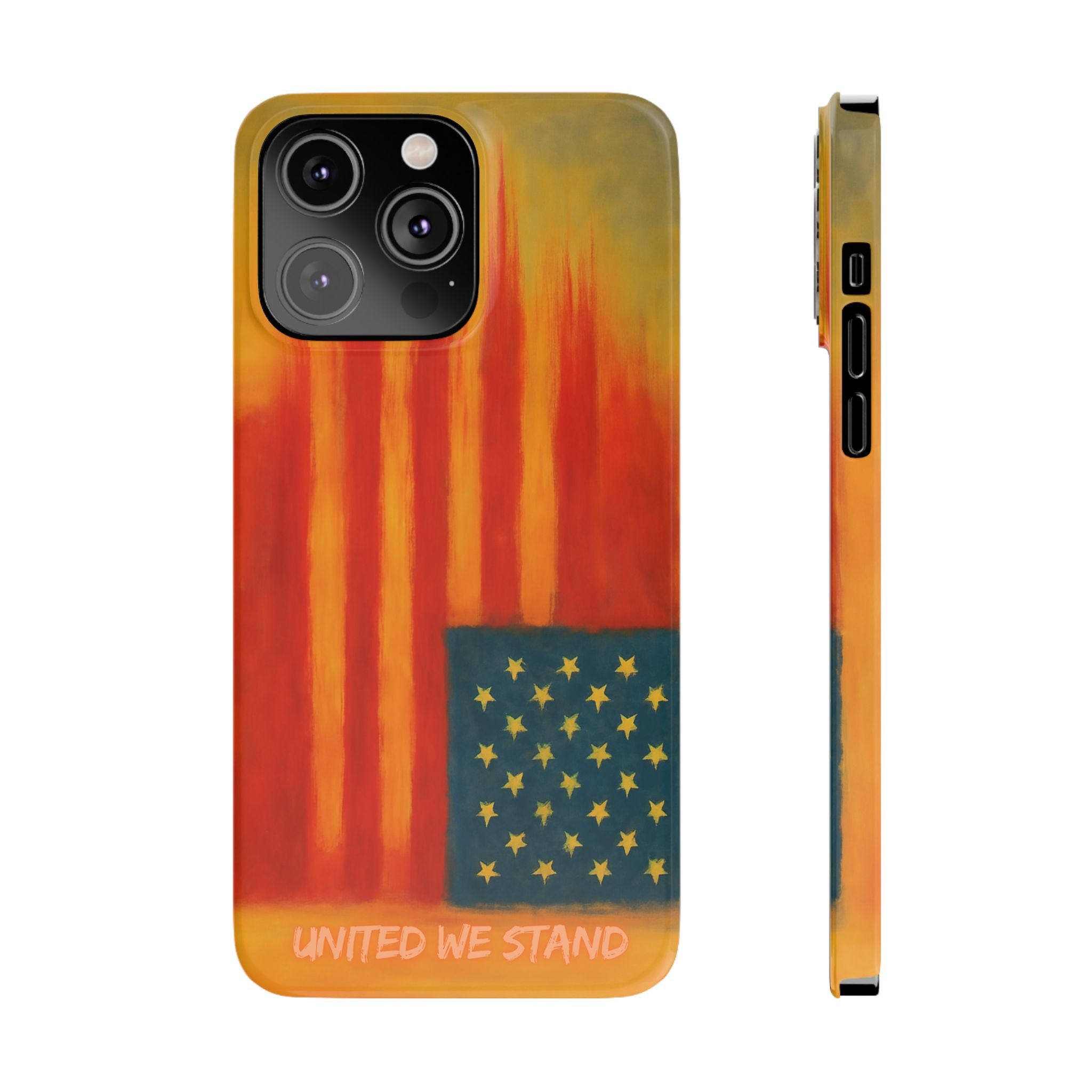 "United We Stand" Design American First Slim Phone Case Vintage Design