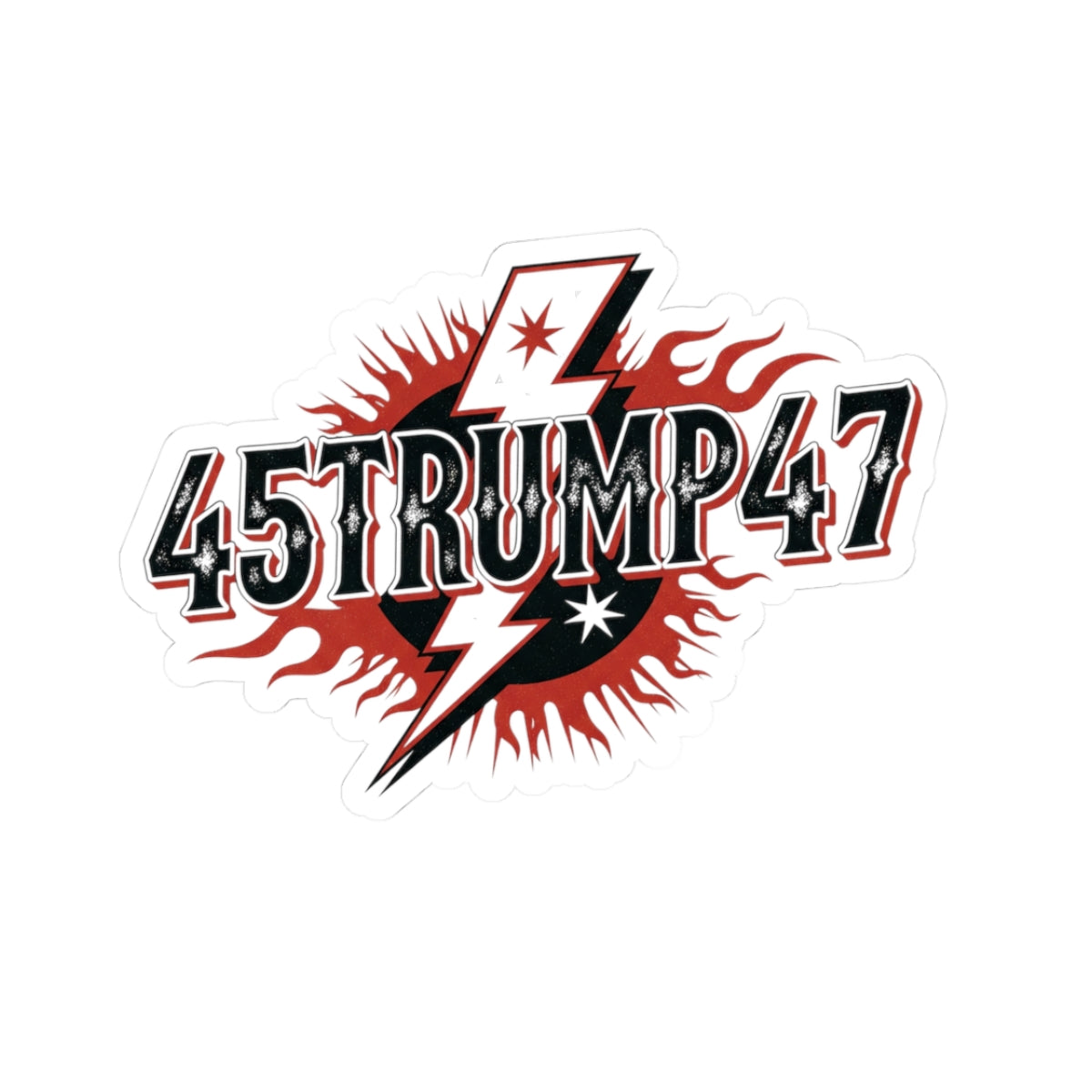 Trump 47 Sticker - MAGA President '45'47 Lightning Bolt Decal - Vinyl Waterproof Sticker"