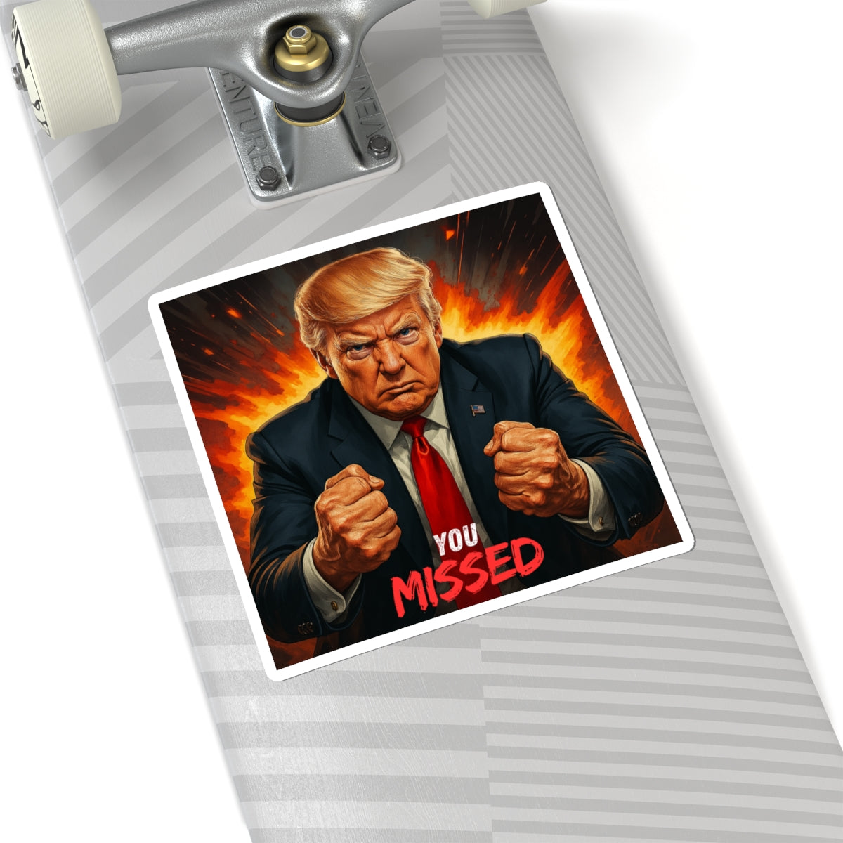 Trump "You Missed" MAGA Sticker - Perfect for Laptops, Bumper, & More