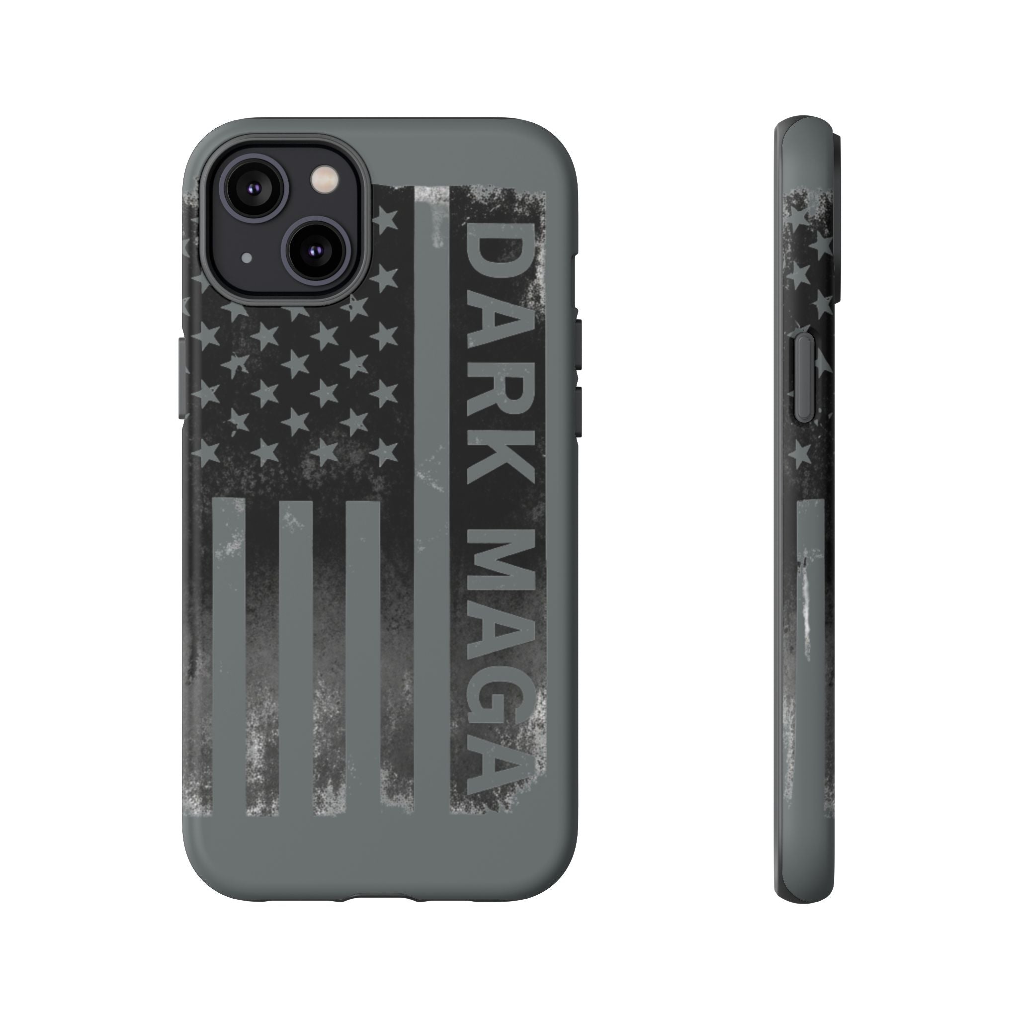 DARK MAGA Trump Phone Case | Patriotic America First Distressed Flag