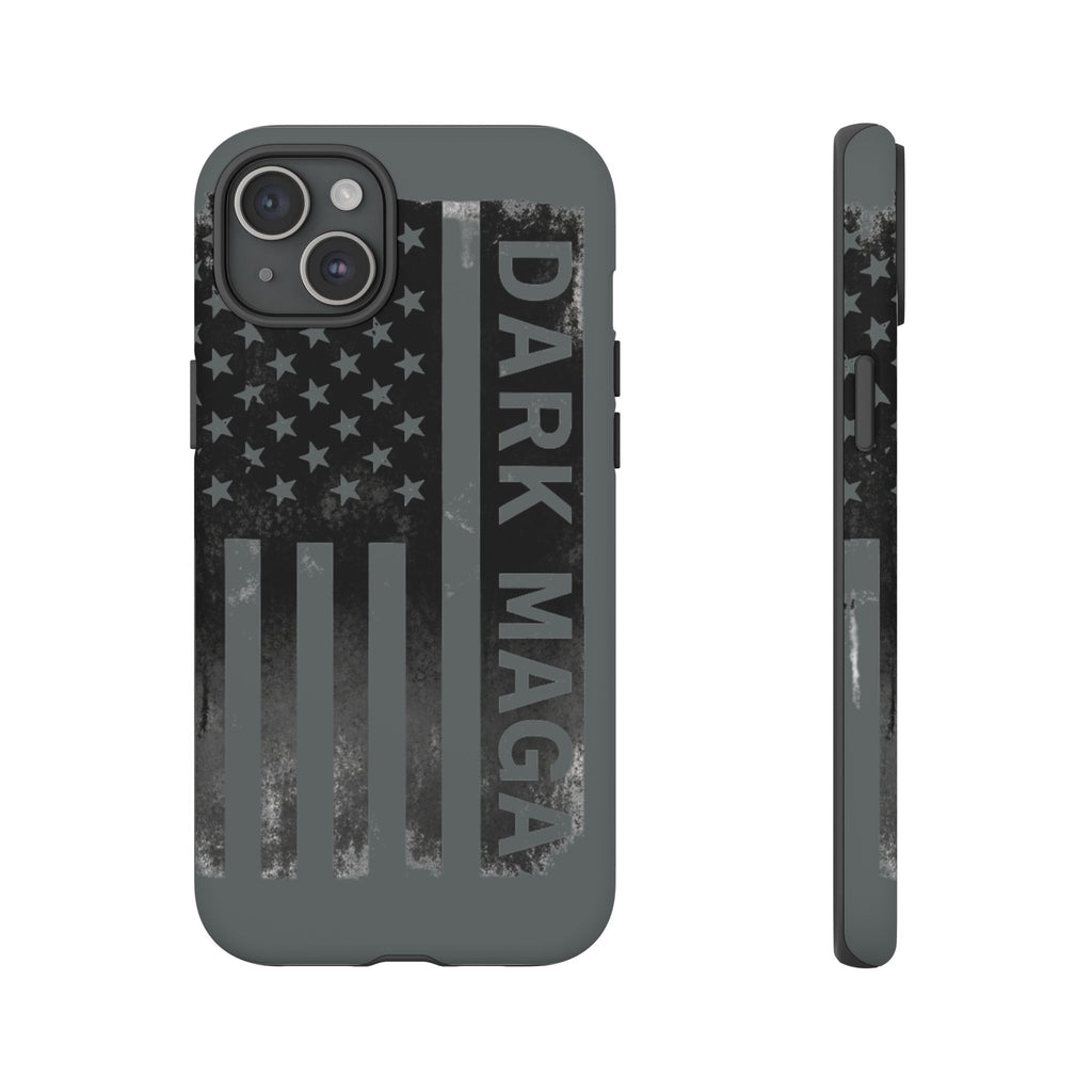 DARK MAGA Trump Phone Case | Patriotic America First Distressed Flag