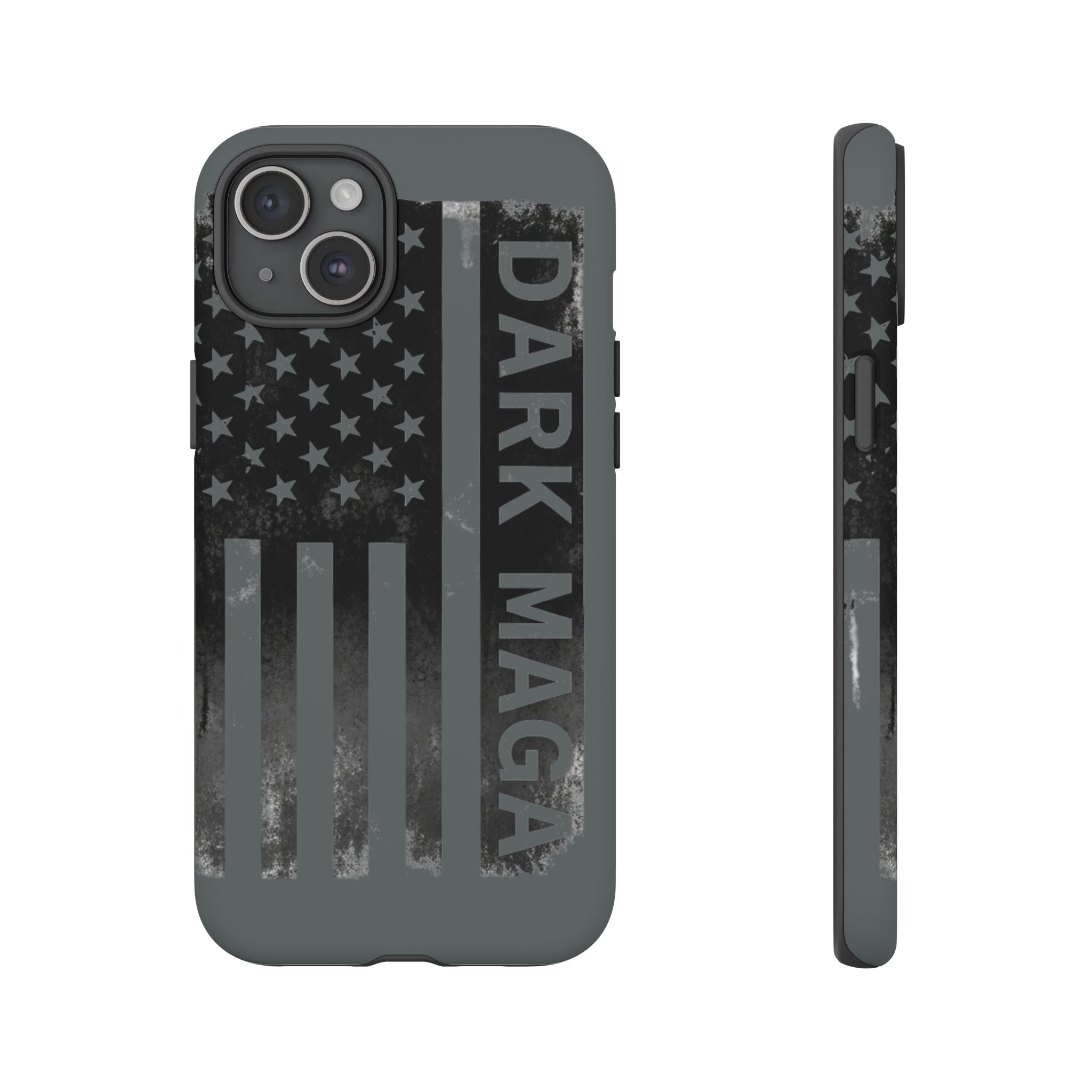 DARK MAGA Trump Phone Case | Patriotic America First Distressed Flag