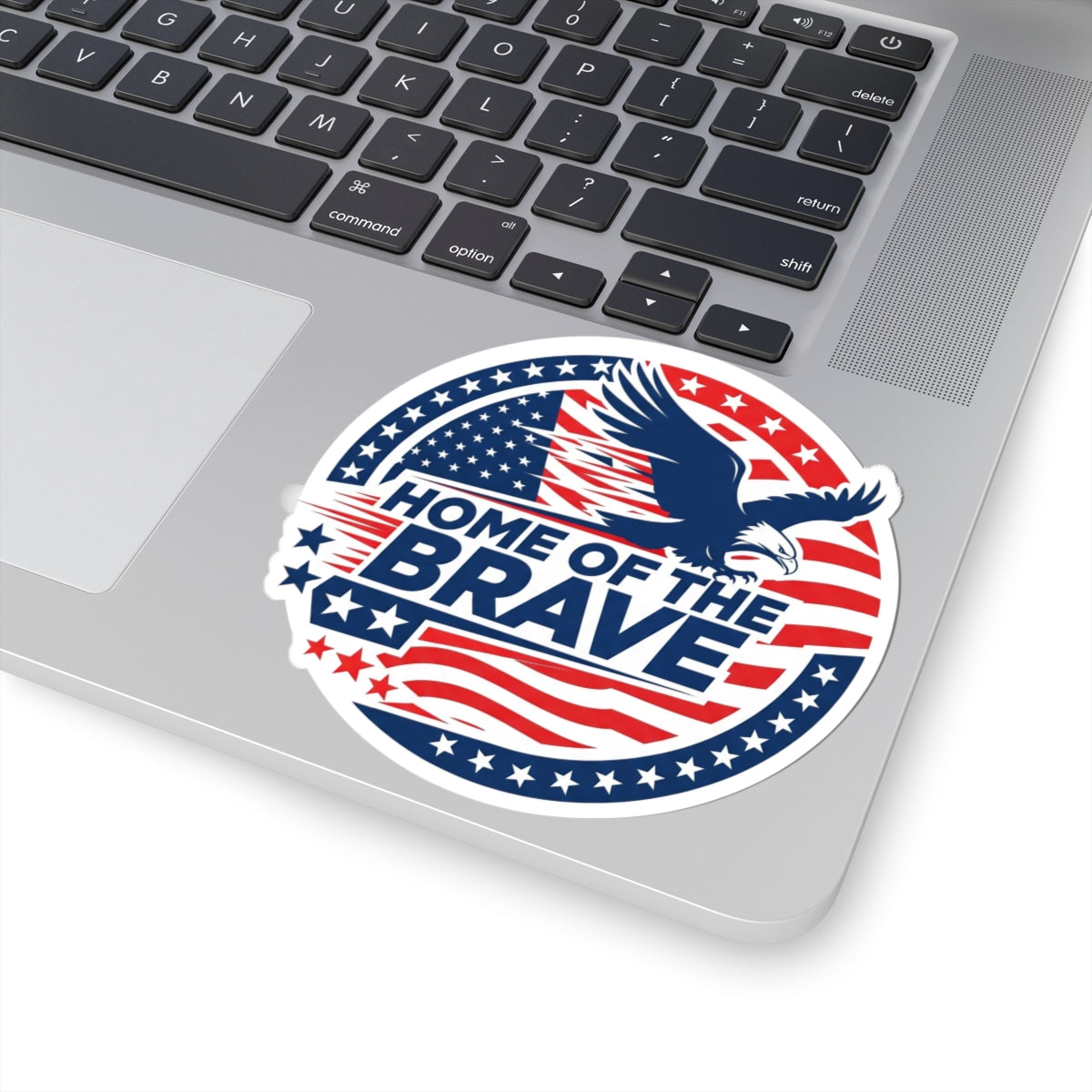 Home of the Brave Patriotic Eagle Sticker - American Flag Design - MAGA America First Decal
