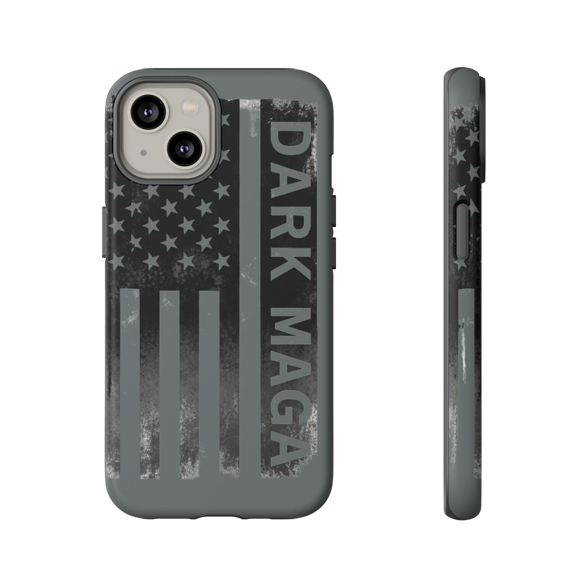 DARK MAGA Trump Phone Case | Patriotic America First Distressed Flag