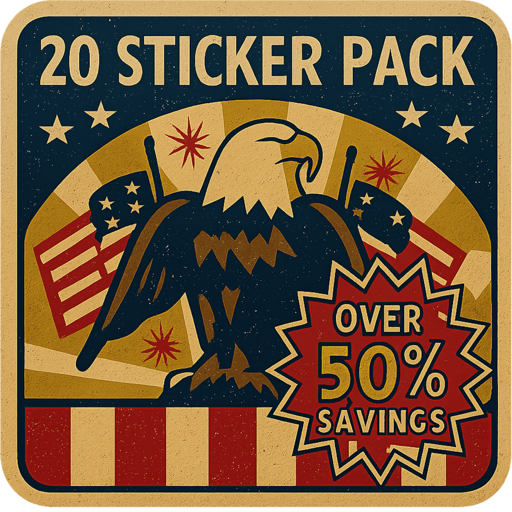 20 Sticker Mega MAGA Mega Pack - My Maga Swag