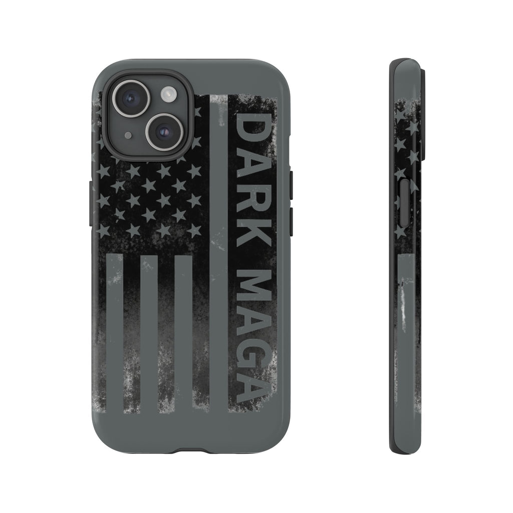 DARK MAGA Trump Phone Case | Patriotic America First Distressed Flag