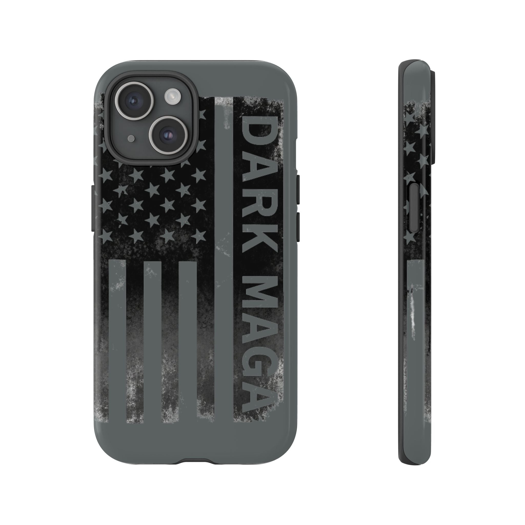 DARK MAGA Trump Phone Case | Patriotic America First Distressed Flag