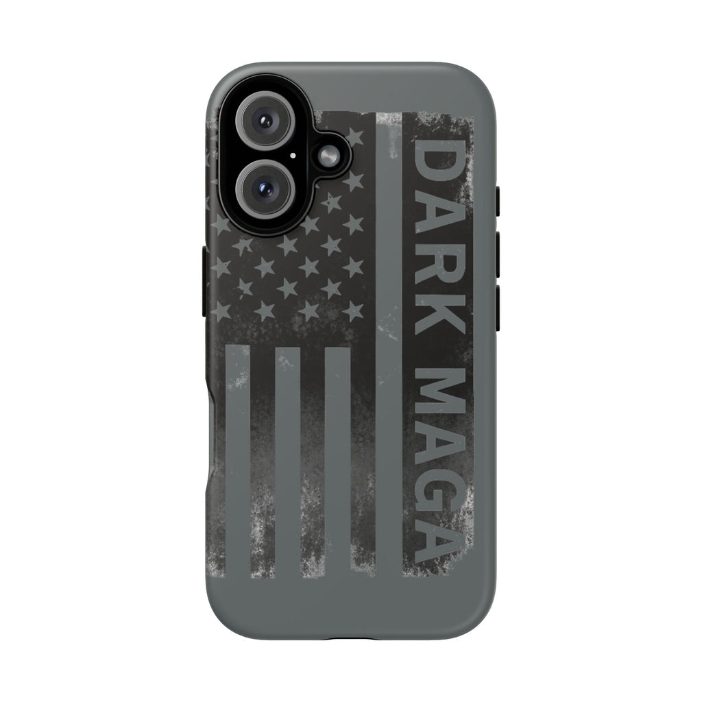 DARK MAGA Trump Phone Case | Patriotic America First Distressed Flag