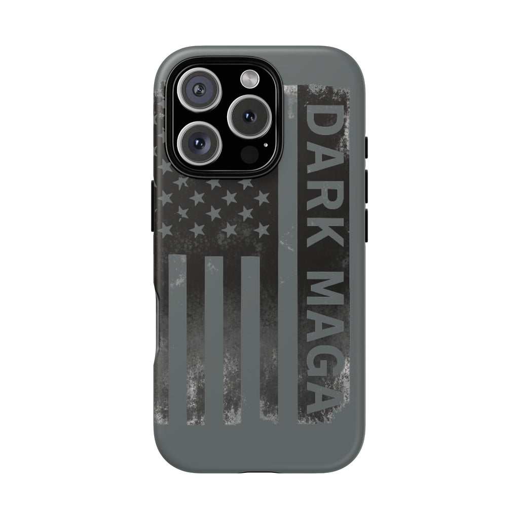DARK MAGA Trump Phone Case | Patriotic America First Distressed Flag