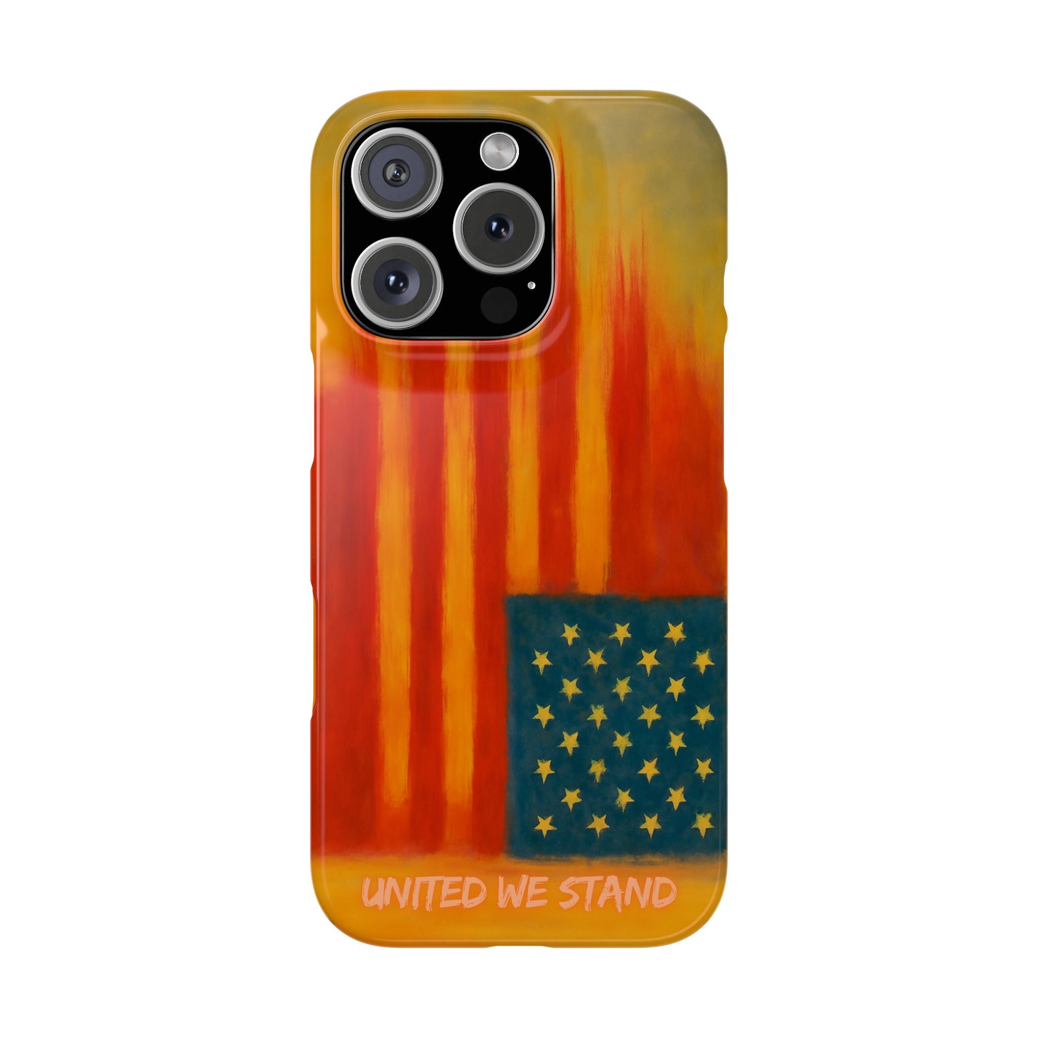 "United We Stand" Design American First Slim Phone Case Vintage Design