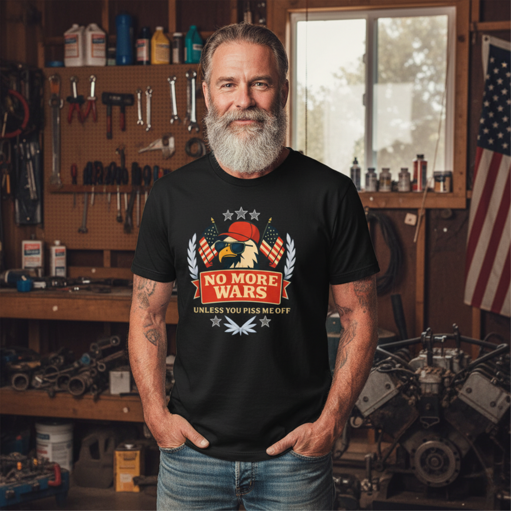 No More Wars - America First, USA Patriotic Tee for Men & Women