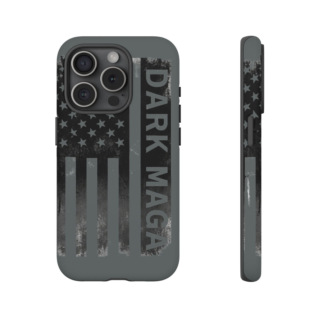DARK MAGA Trump Phone Case | Patriotic America First Distressed Flag