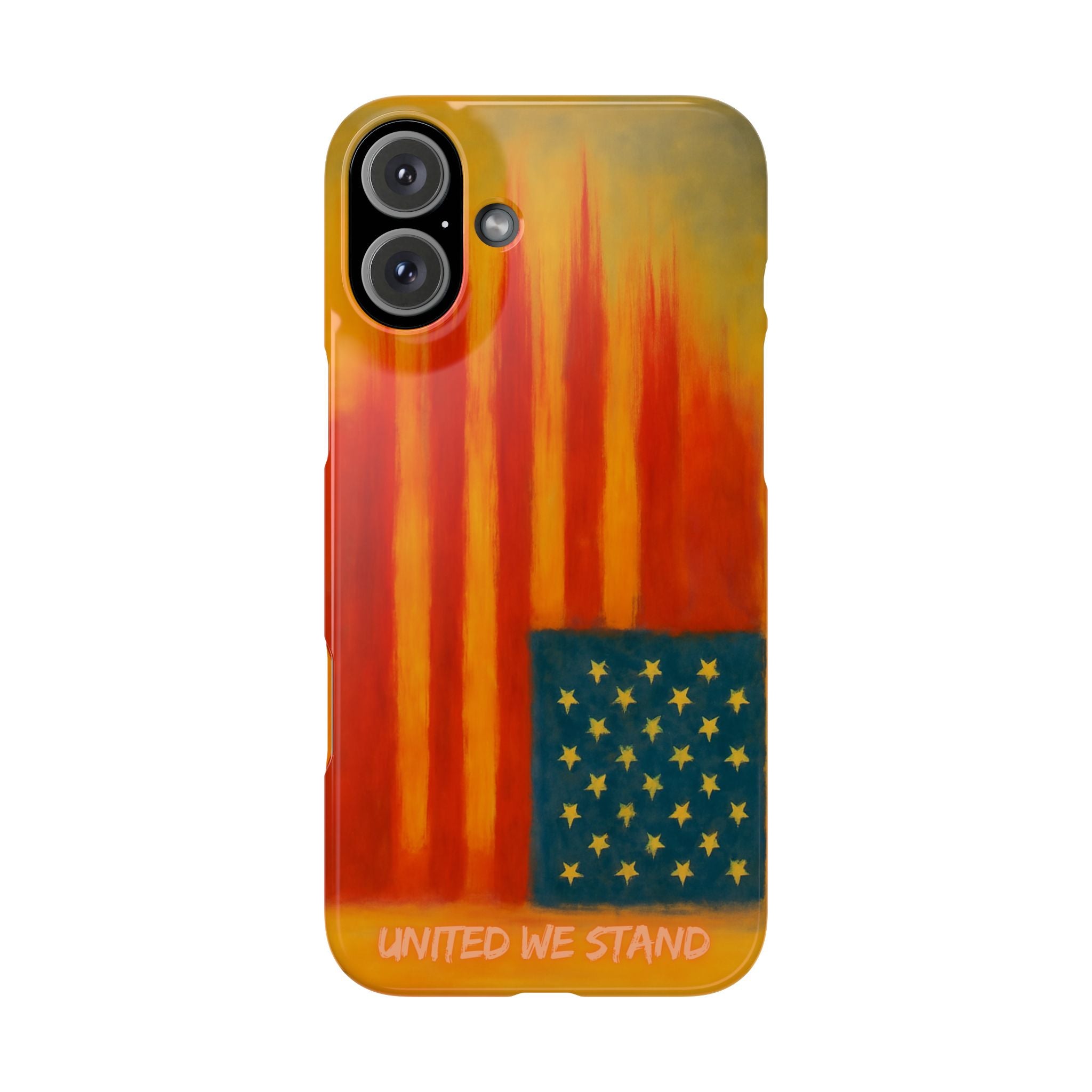 "United We Stand" Design American First Slim Phone Case Vintage Design