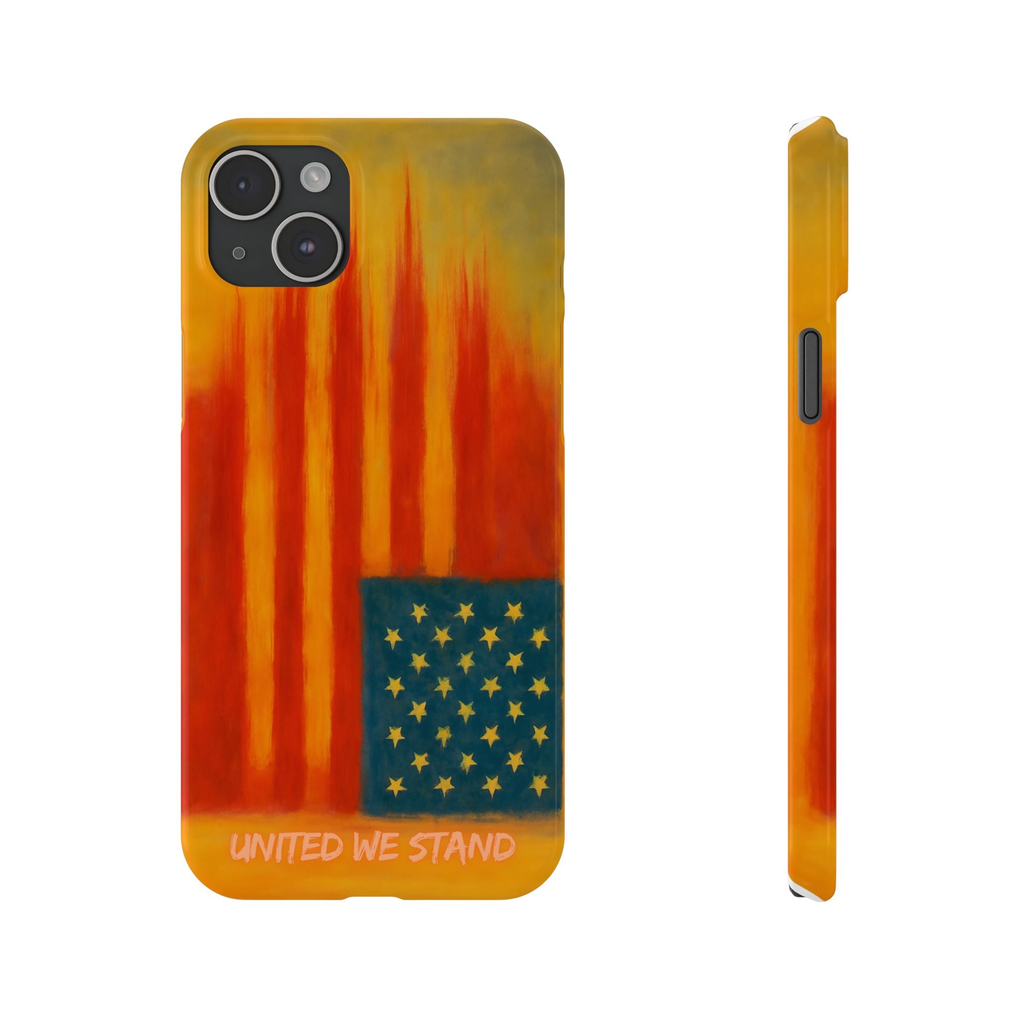 "United We Stand" Design American First Slim Phone Case Vintage Design