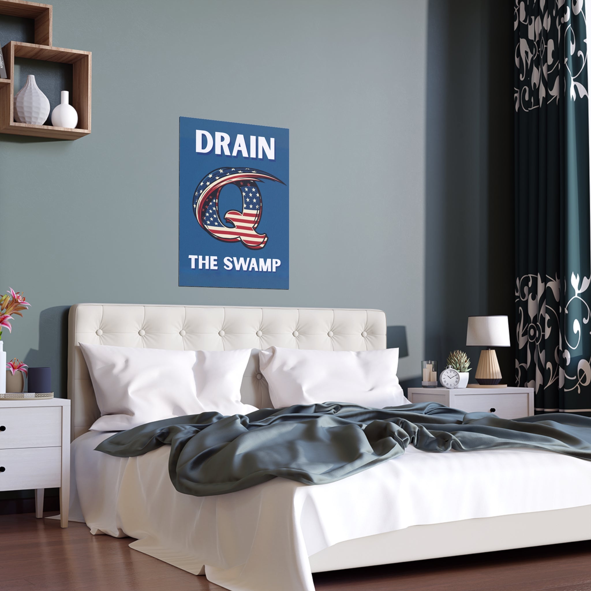 QAnon "Drain The Swamp" Patriotic Poster