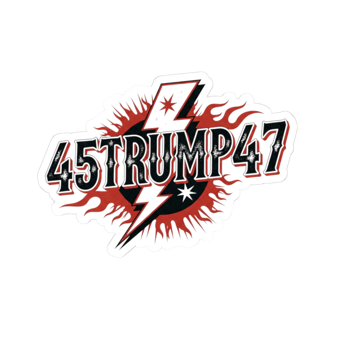 Trump 47 Sticker - MAGA President '45'47 Lightning Bolt Decal - Vinyl Waterproof Sticker"