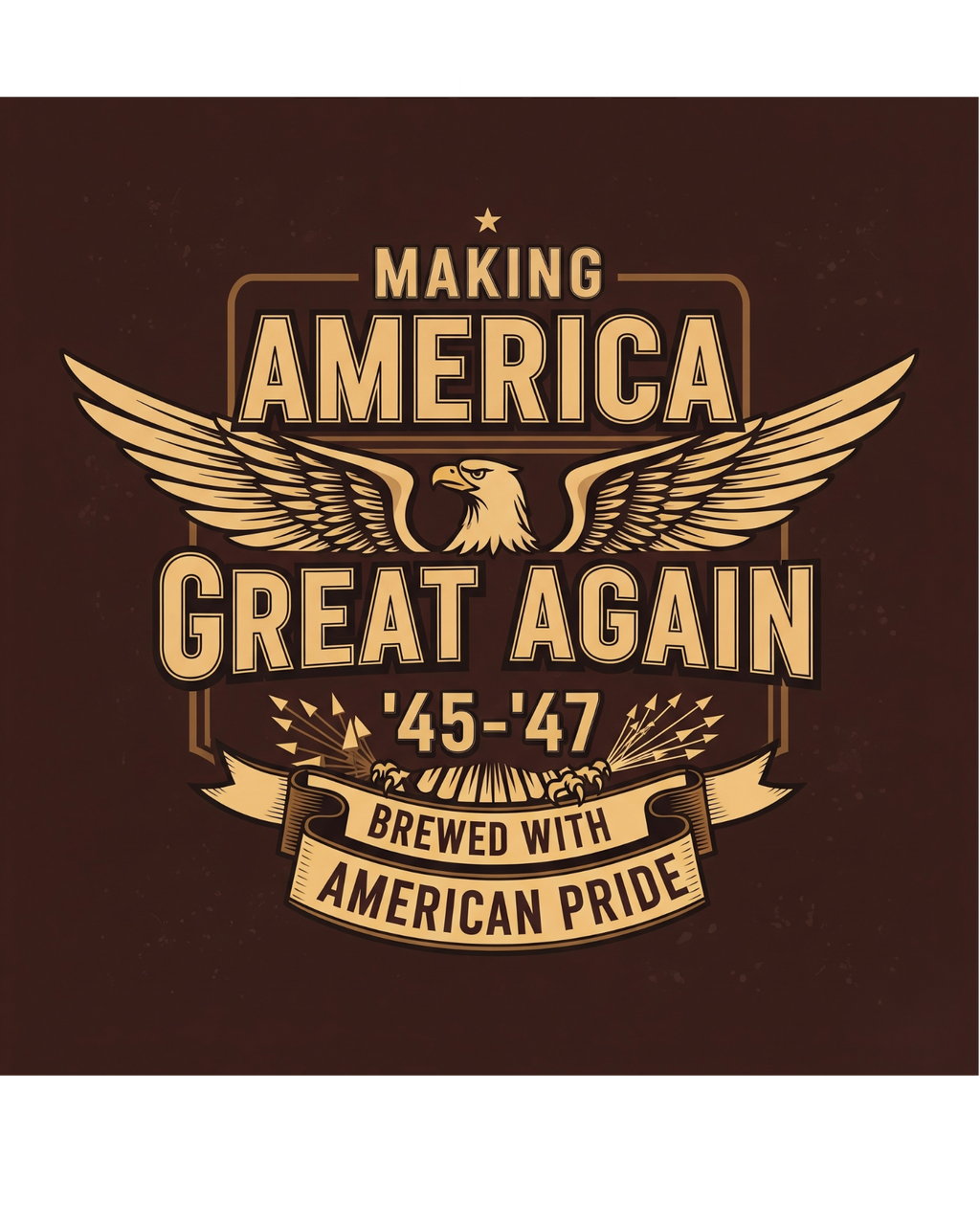 Patriotic MAGA Beer Stein | Trump America First Drinkware