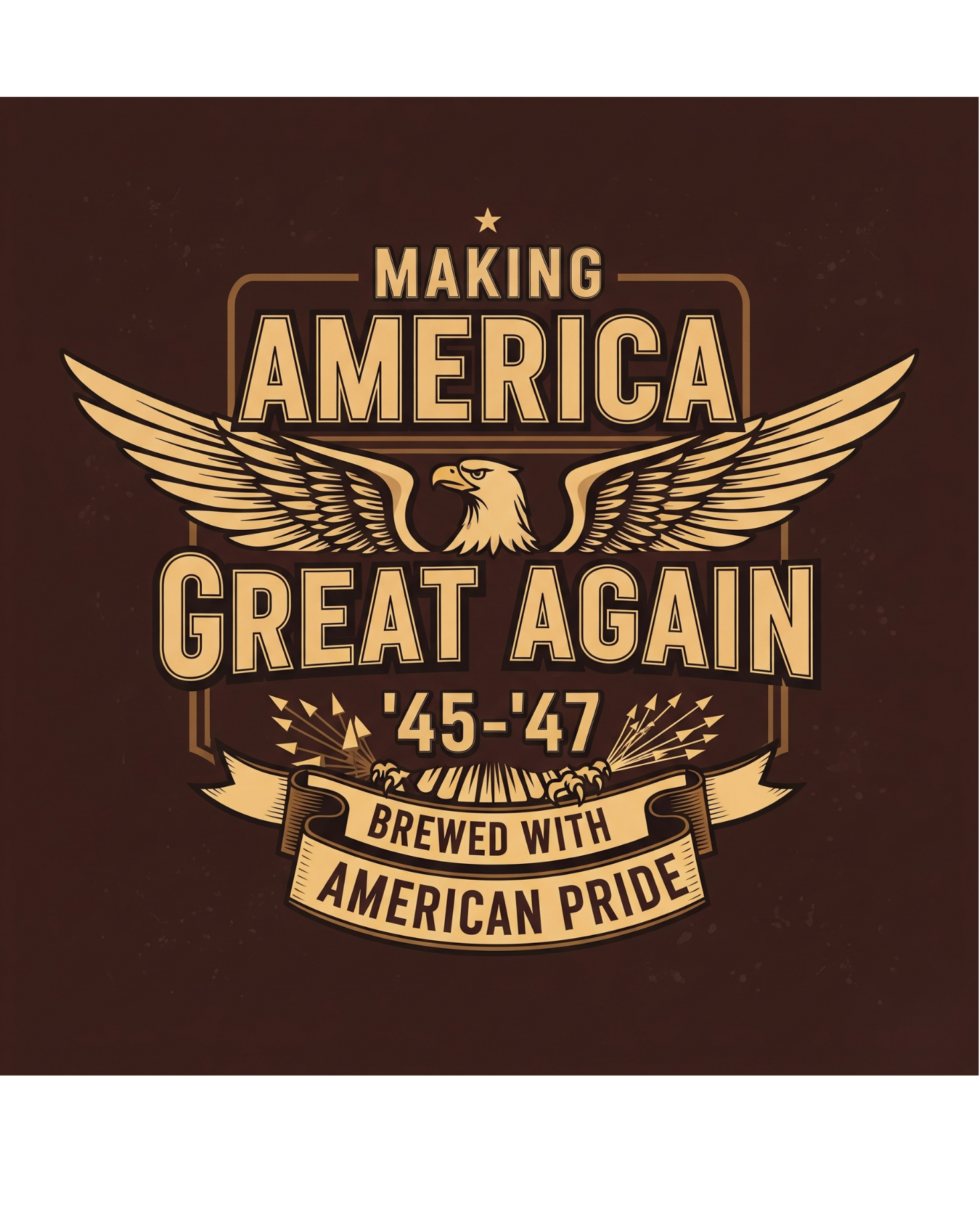 Patriotic MAGA Beer Stein | Trump America First Drinkware