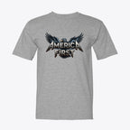 America First Patriotic Eagle T-Shirt | American Flag Apparel - Unisex Cotton T-Shirt - My Maga Swag