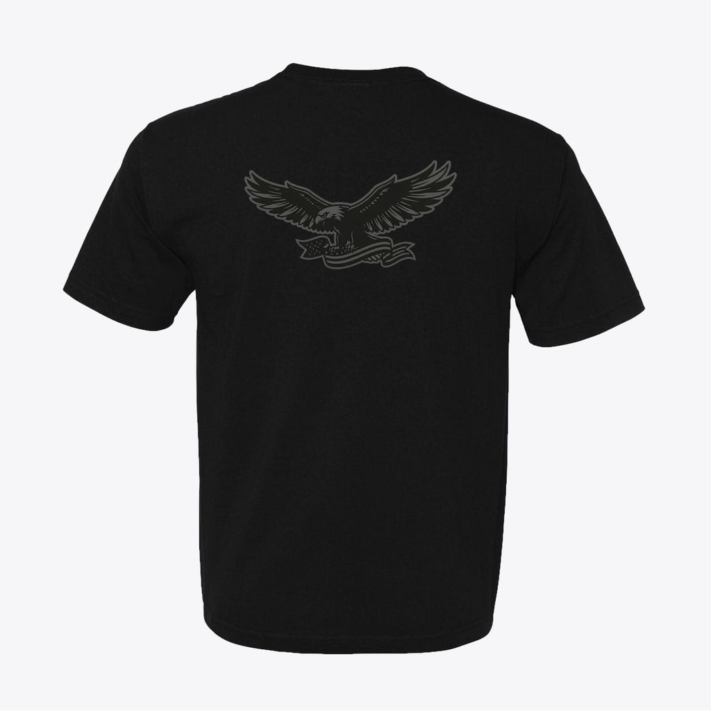 Blackout USA Eagle Graphic Tee 100% American Made Blackout USA Eagle Tee – Stealth Tactical Shirt – Union Sewn Unisex - My Maga Swag