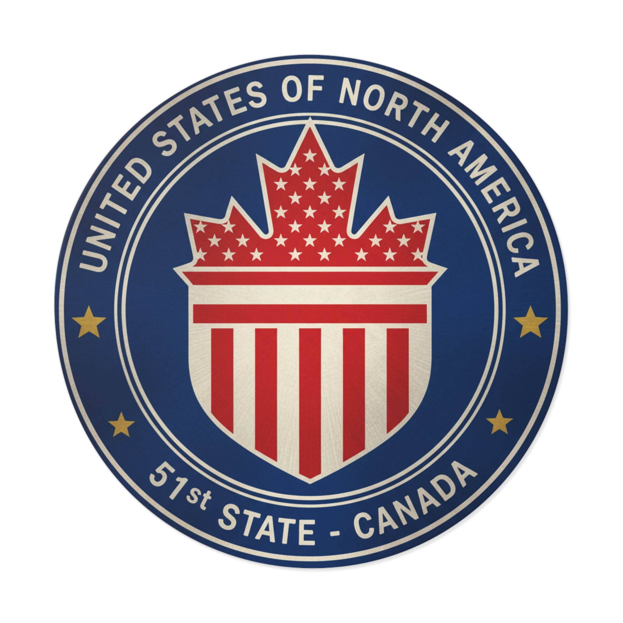 Canada 51st State Sticker - US Maple Leaf | North America Union Decal - My Maga Swag