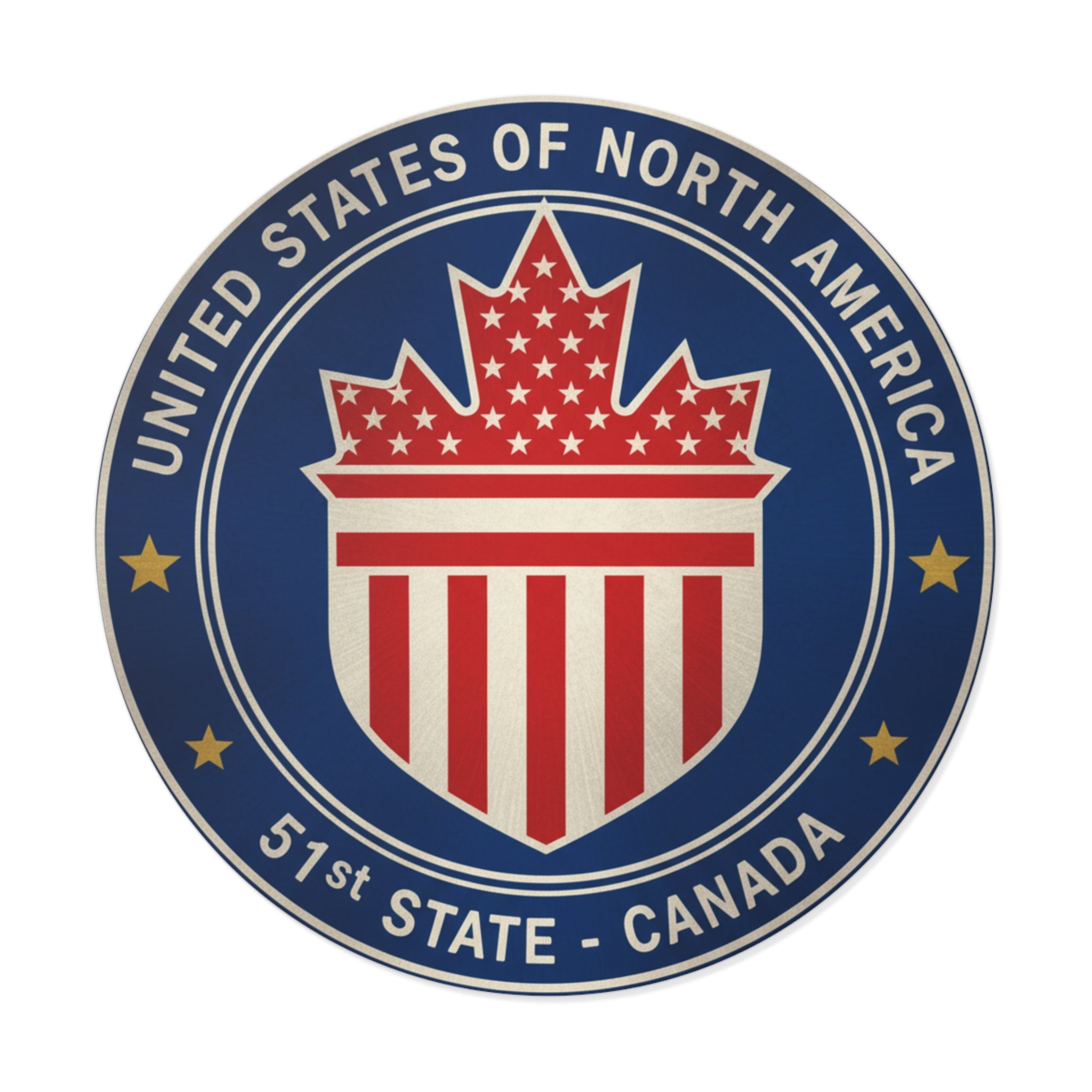 Canada 51st State Sticker - US Maple Leaf | North America Union Decal - My Maga Swag