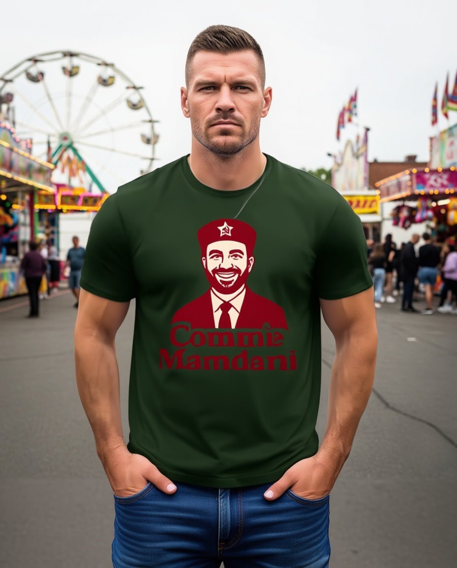 Commie Mamdami Funny Communist Parody T-Shirt - Unisex Cotton Tee - Political Humor Shirt - My Maga Swag