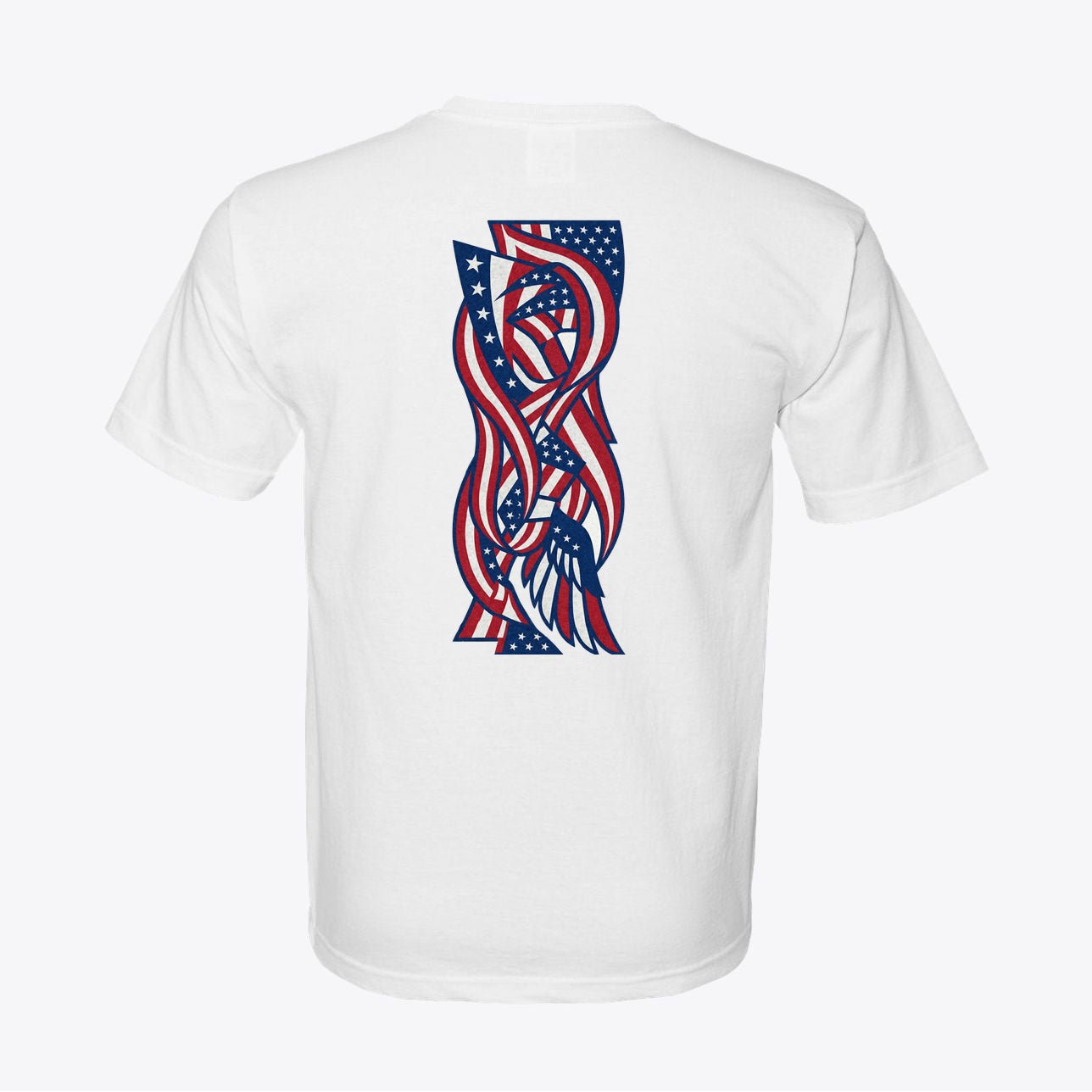 Dynamic Liberty Flow Graphic Tee 100% American Made Dynamic Liberty Flow Tee – Abstract Flag Design – Union Sewn Unisex - My Maga Swag