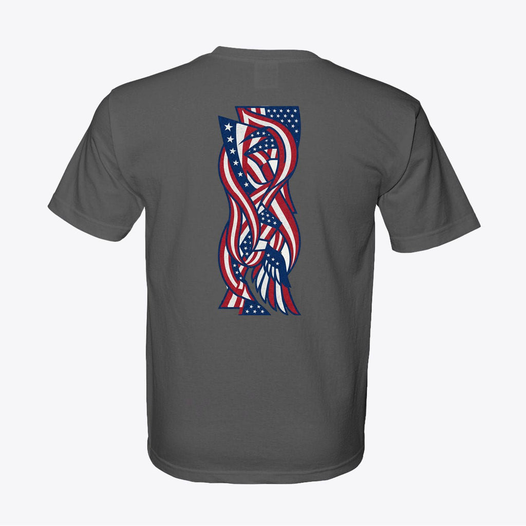 Dynamic Liberty Flow Graphic Tee 100% American Made Dynamic Liberty Flow Tee – Abstract Flag Design – Union Sewn Unisex - My Maga Swag