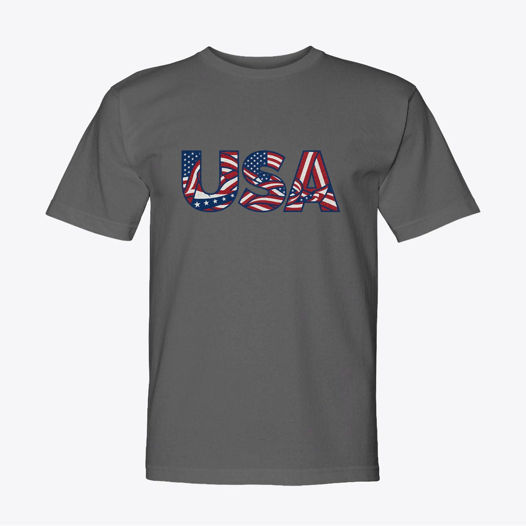Dynamic Liberty Flow Graphic Tee 100% American Made Dynamic Liberty Flow Tee – Abstract Flag Design – Union Sewn Unisex - My Maga Swag