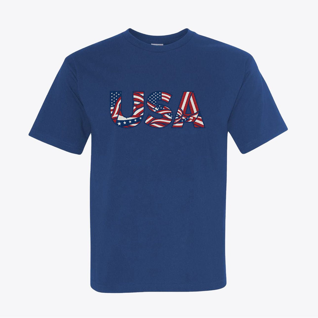 Dynamic Liberty Flow Graphic Tee 100% American Made Dynamic Liberty Flow Tee – Abstract Flag Design – Union Sewn Unisex - My Maga Swag