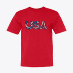 Dynamic Liberty Flow Graphic Tee 100% American Made Dynamic Liberty Flow Tee – Abstract Flag Design – Union Sewn Unisex - My Maga Swag