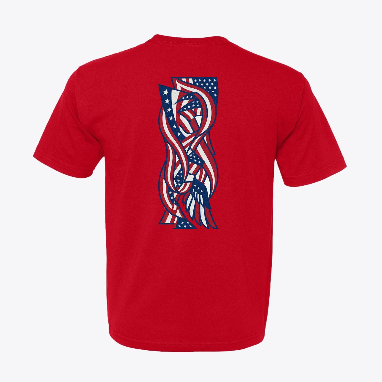 Dynamic Liberty Flow Graphic Tee 100% American Made Dynamic Liberty Flow Tee – Abstract Flag Design – Union Sewn Unisex - My Maga Swag