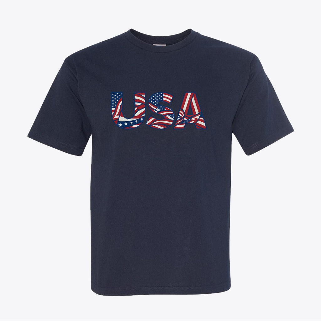 Dynamic Liberty Flow Graphic Tee 100% American Made Dynamic Liberty Flow Tee – Abstract Flag Design – Union Sewn Unisex - My Maga Swag