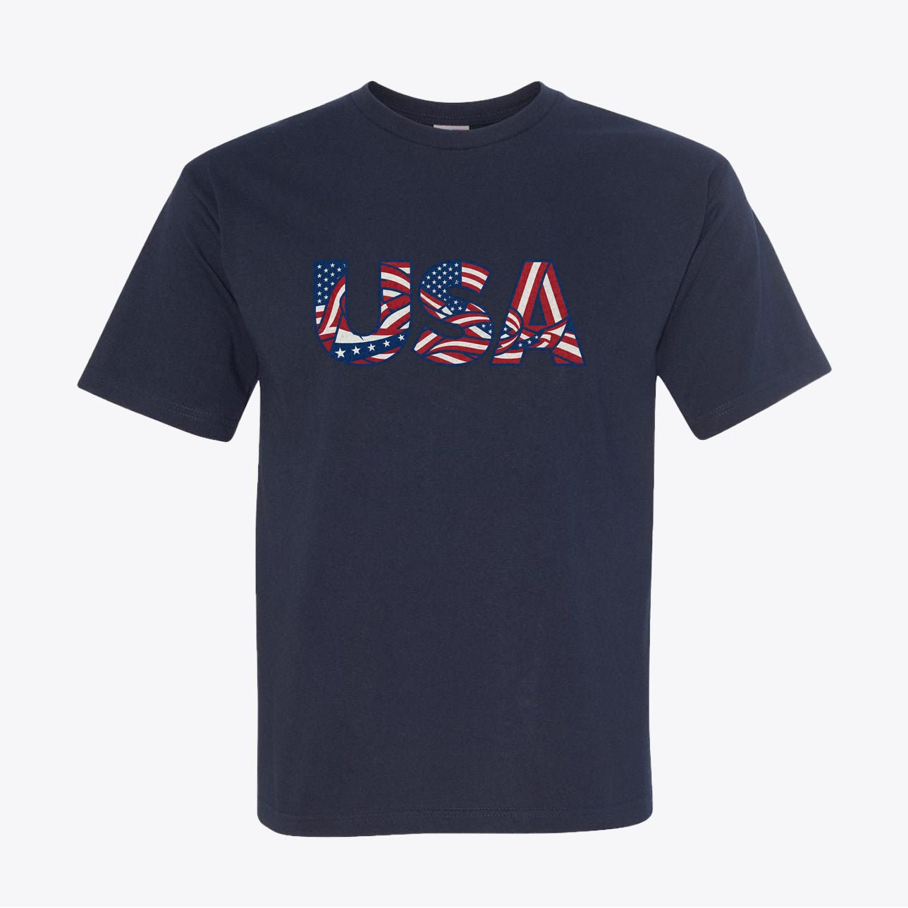 Dynamic Liberty Flow Graphic Tee 100% American Made Dynamic Liberty Flow Tee – Abstract Flag Design – Union Sewn Unisex - My Maga Swag