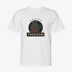 Freedom Patriotic T-Shirt - American Flag Fist Design - Unixex Cotton Tee - My Maga Swag