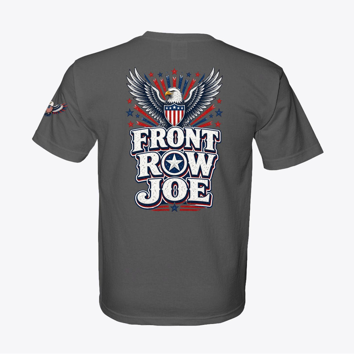Front Row Joe Patriotic Eagle T-Shirt – American Flag Shield Design - My Maga Swag