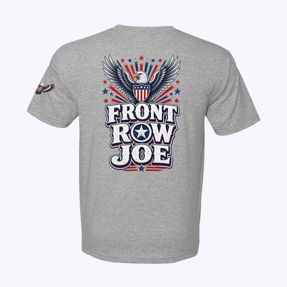 Front Row Joe Patriotic Eagle T-Shirt – American Flag Shield Design - My Maga Swag