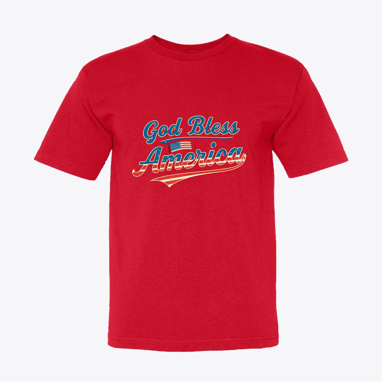 God Bless America T-Shirt - Patriotic USA Flag Tee - My Maga Swag