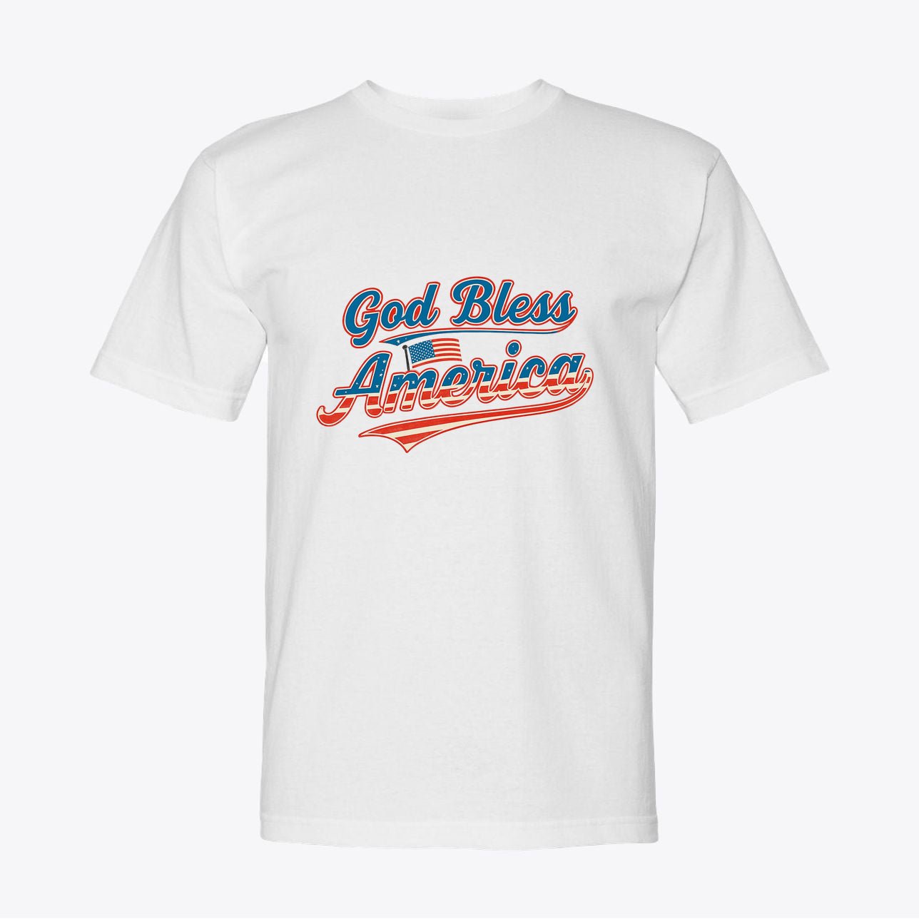 God Bless America T-Shirt - Patriotic USA Flag Tee - My Maga Swag