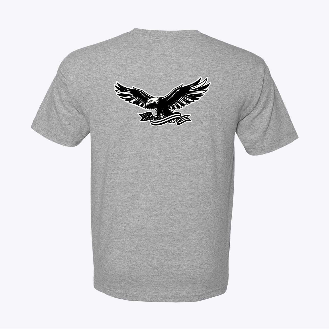 Heritage USA Eagle Graphic Tee 100% American Made Heritage USA Eagle Tee – Athletic Patriotic Shirt – Union Sewn Unisex - My Maga Swag