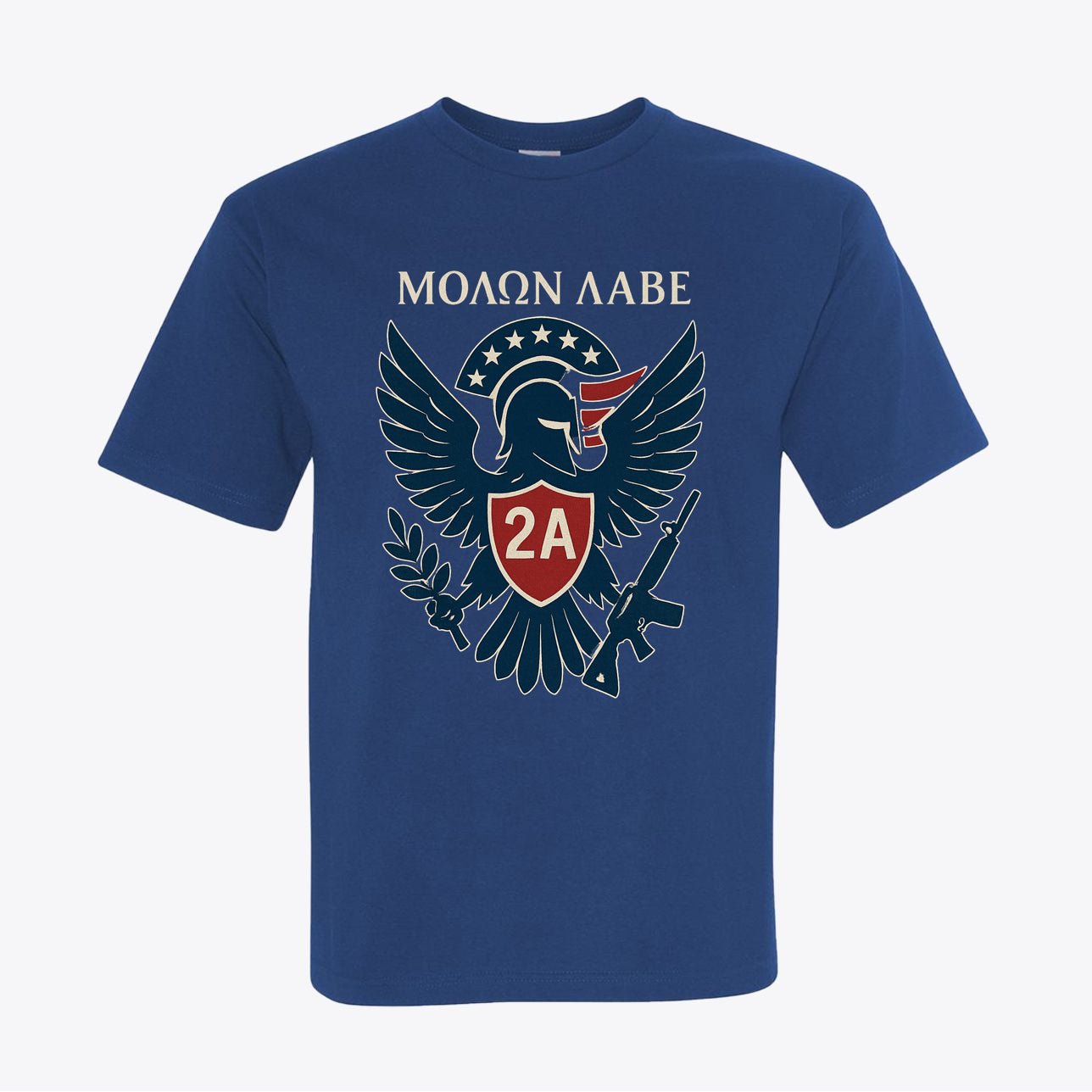 Molon Labe 2A Spartan Eagle Tee | "Come and Take It" Second Amendment Patriot Tee - My Maga Swag