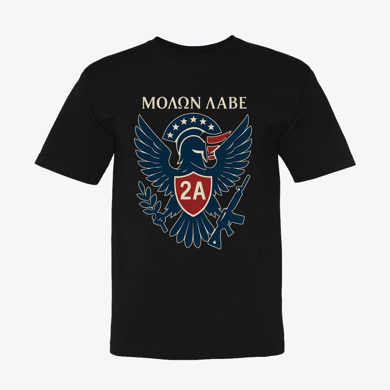Molon Labe 2A Spartan Eagle Tee | "Come and Take It" Second Amendment Patriot Tee - My Maga Swag