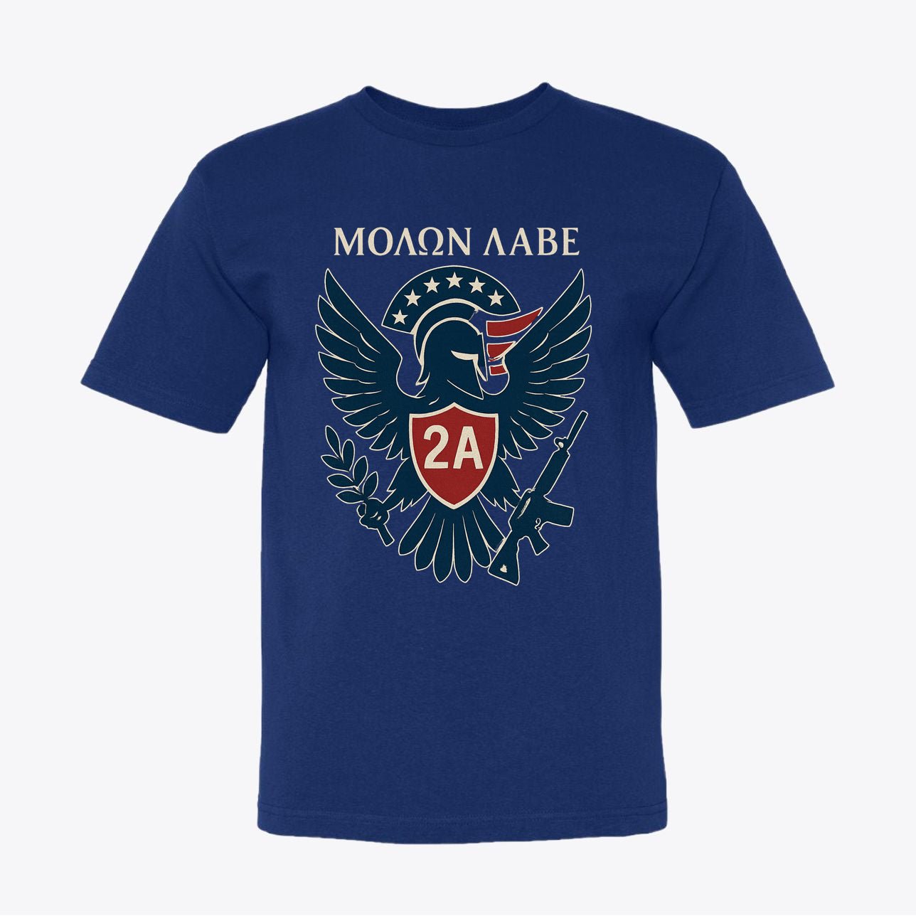 Molon Labe 2A Spartan Eagle Tee | "Come and Take It" Second Amendment Patriot Tee - My Maga Swag