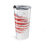 Patriotic 20oz Tumbler - Red White Blue, Travel Mug, American Flag Drinkware, Gift for Patriots - My Maga Swag